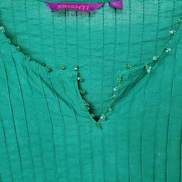 3/$30 Srishti 3/4 Sleeve Cotton Top - Picture 3 of 8